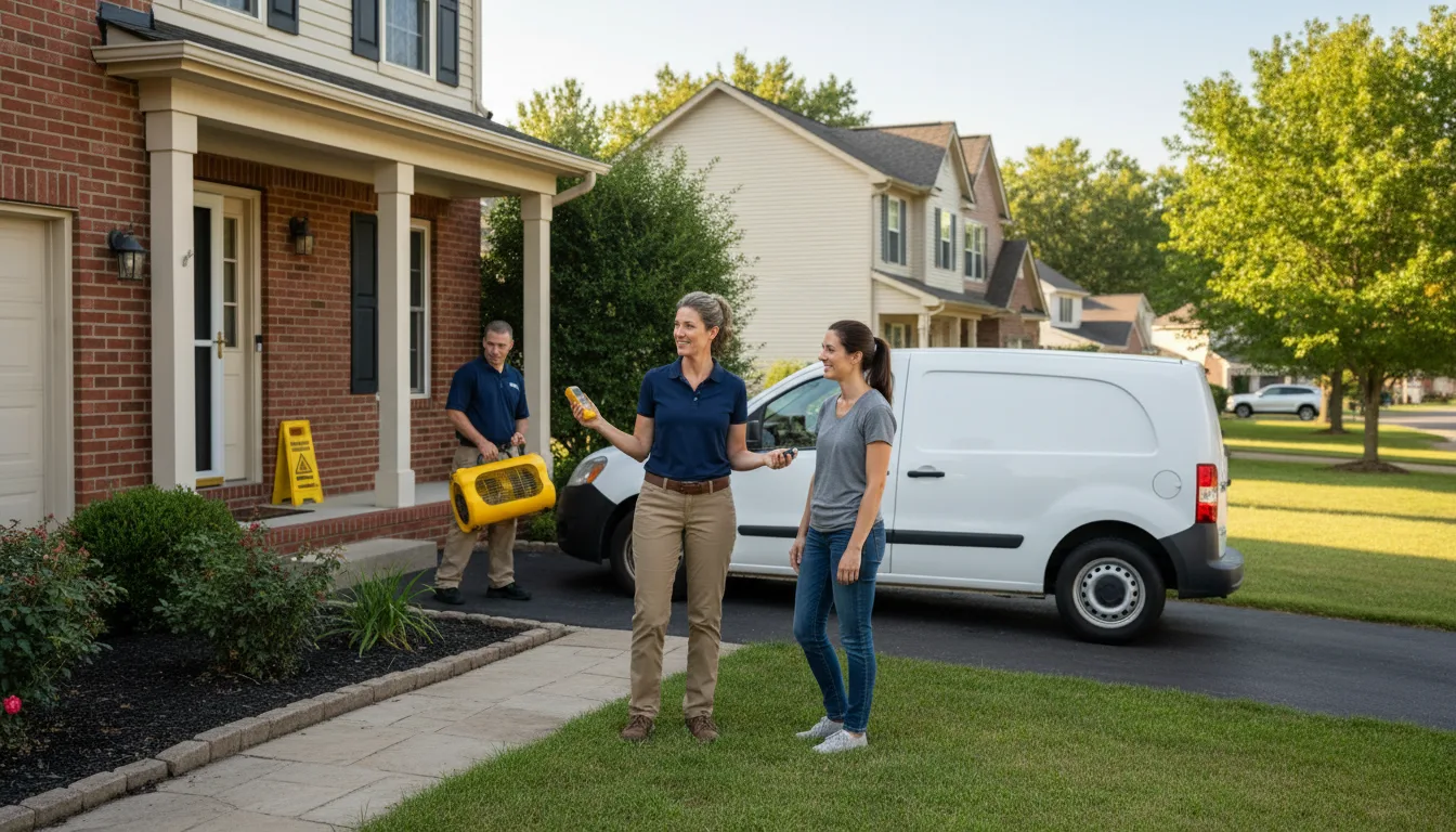 Residential water damage restoration in Swan Valley, ID